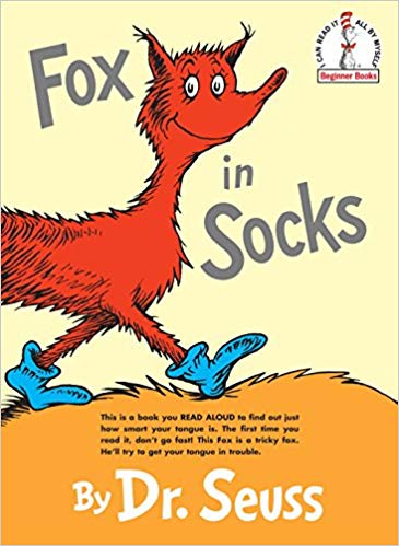 fox in socks children's book by dr. seuss