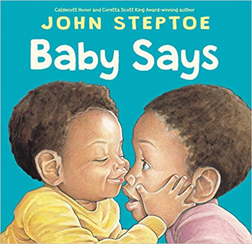 Baby Says. Children's board book cover