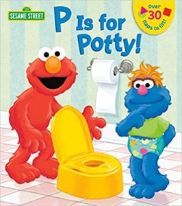 p is for potty sesame street potty training book