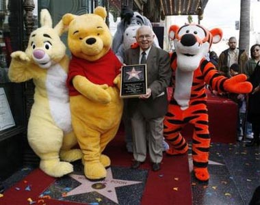 winnie the pooh hollywood walk of fame