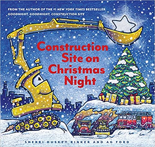 construction site on christmas night