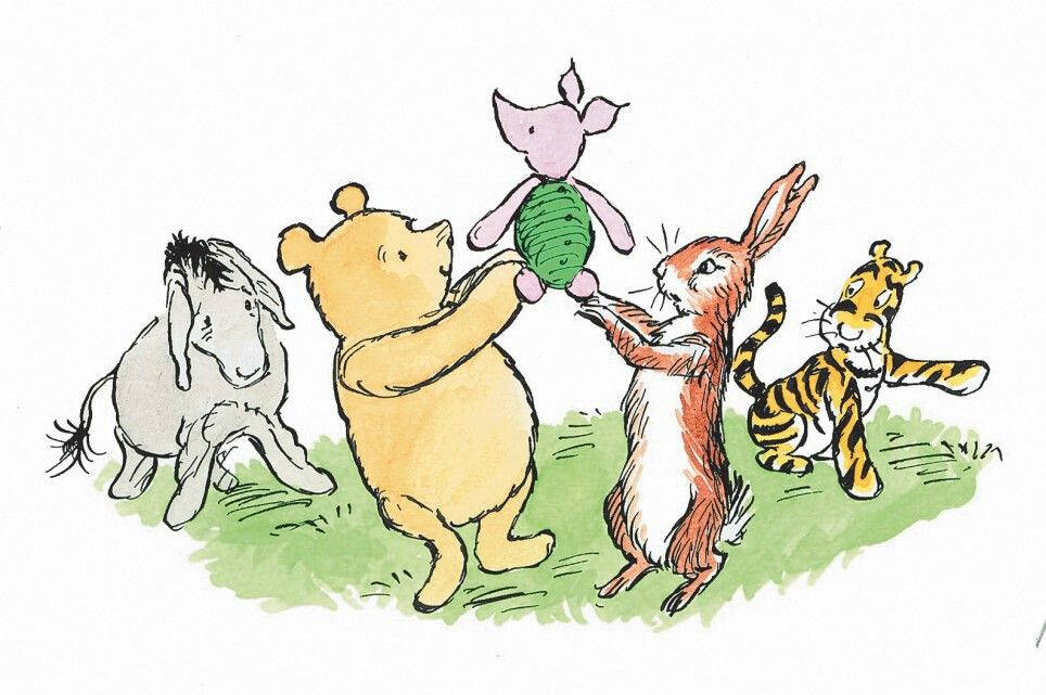 winnie the pooh and friends friendship book quotes illustration