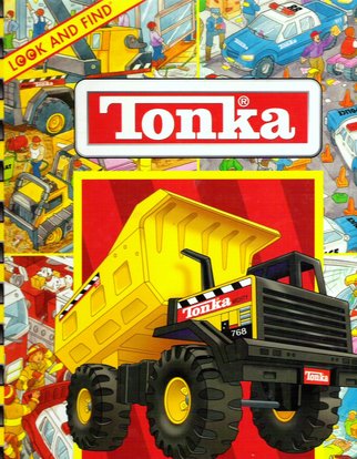 look and find tonka truck children's book