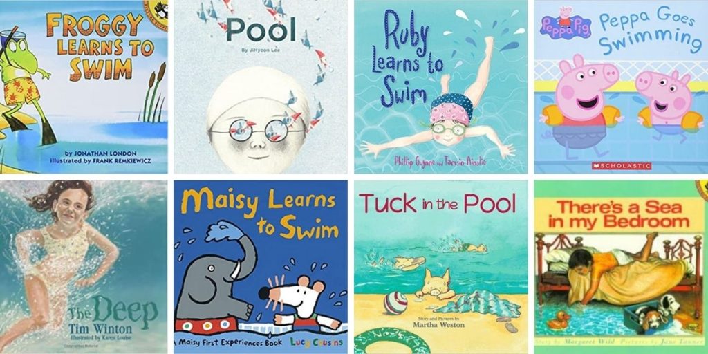 Swim lesson books for kids cover